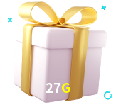 Receba seus bônus de boas-vindas no 27G